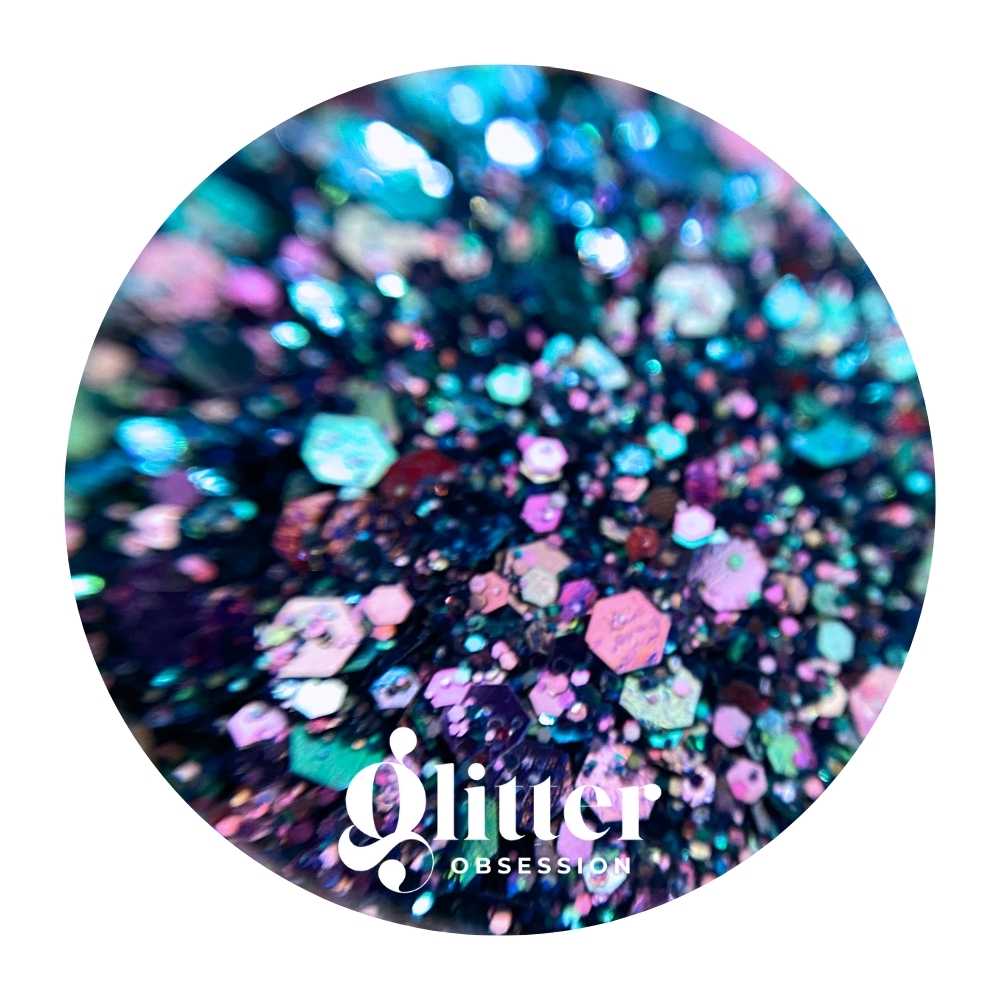 Galaxy Mix #208 Dark Pink/ Turquoise