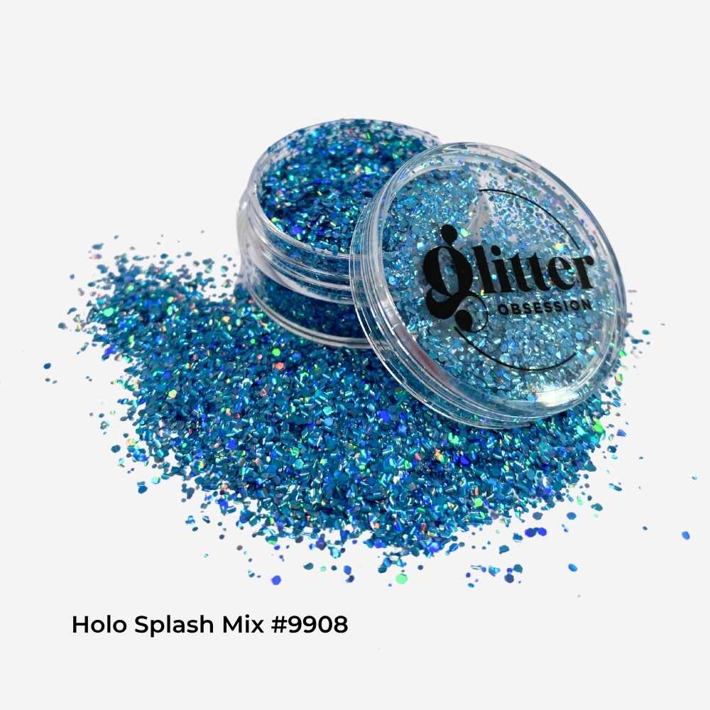 Holo Splash Mix #9908 Turquoise