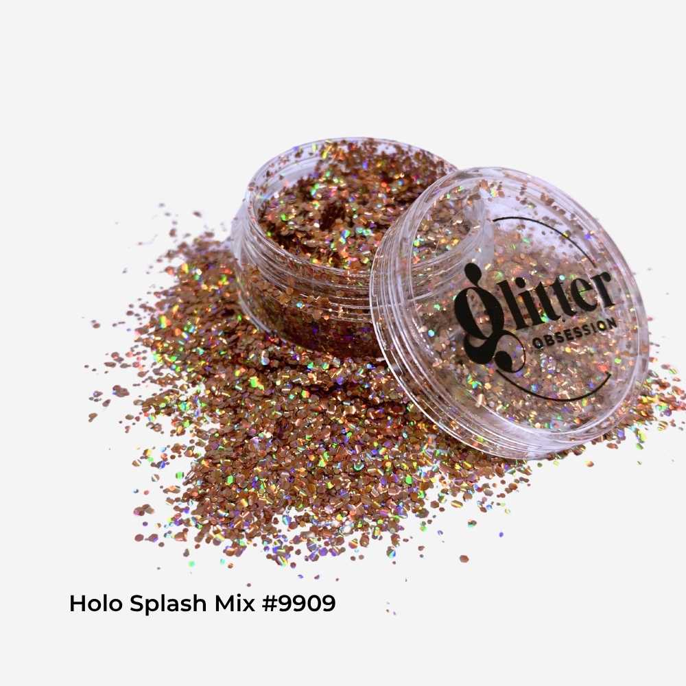 Holo Splash Mix #9909 Peach Gold